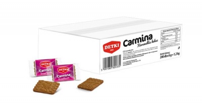 Keksz, dobozos, 200 db, "Detki Carmina", karamell