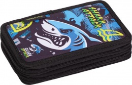 Tolltartó, 2 emeletes, cipzáras, LIZZYSULI, "Shark Attack"