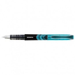Töltőtoll, 0,6 mm, ZEBRA "Fountain pen", világoskék