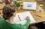 Spirálfüzet, A5, vonalas, 80 lap, puhafedeles, SIGEL "Quicknote", sárga-szürke