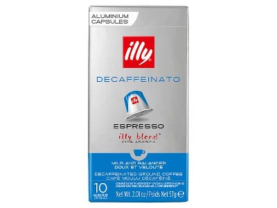 ILLY Espresso Decaffeinato őrölt-pörkölt kávé kapszulában 10 db 57 g koffeinmentes