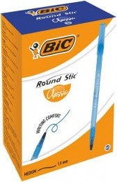Golyóstoll, 0,32 mm, kupakos, BIC "Round Stic Classic", kék 1 db